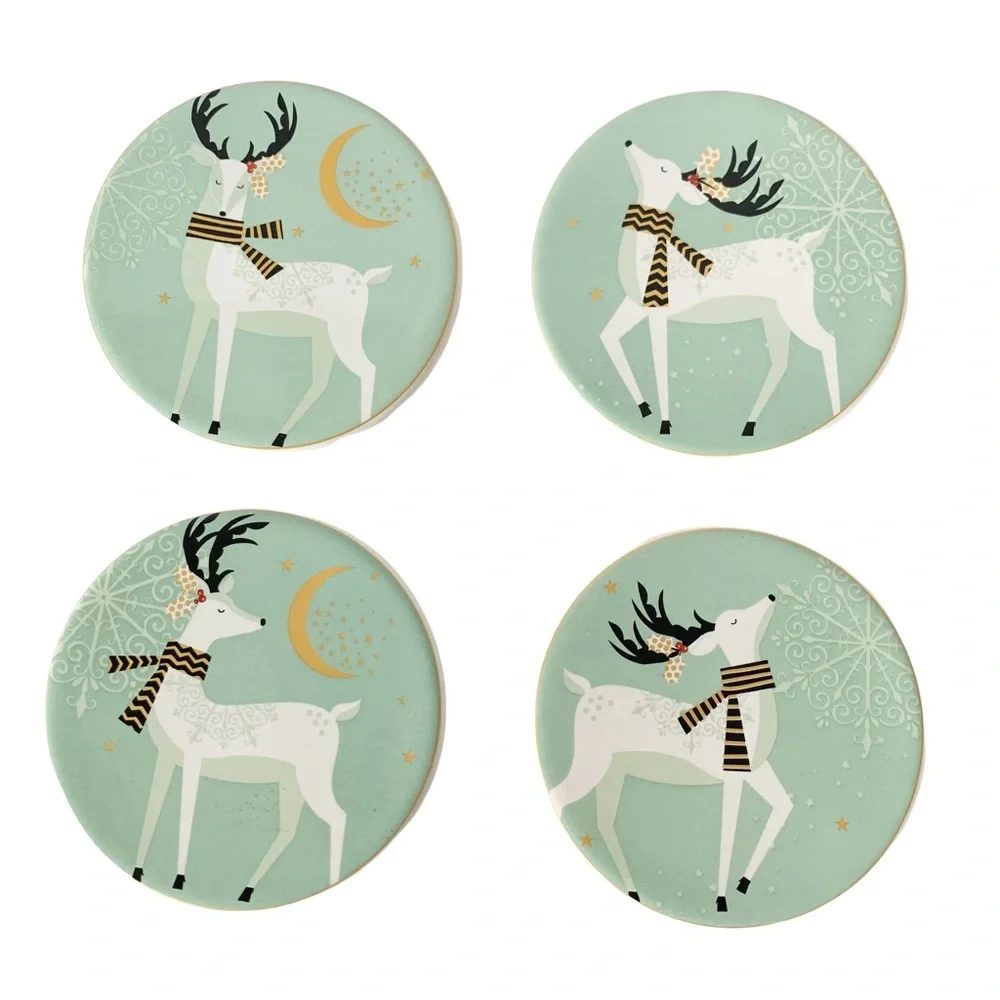 Pier 1 Imports Modern Deer Coaster Set of 4